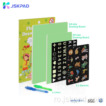 Fluorescent Light Kids Desen Pad Doodle Board